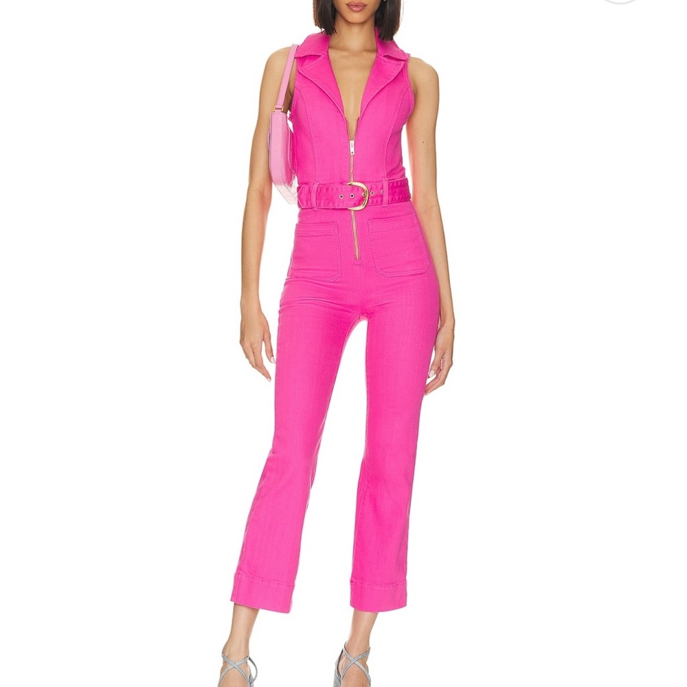 Show me your Mumu pink Jackson jumpsuit